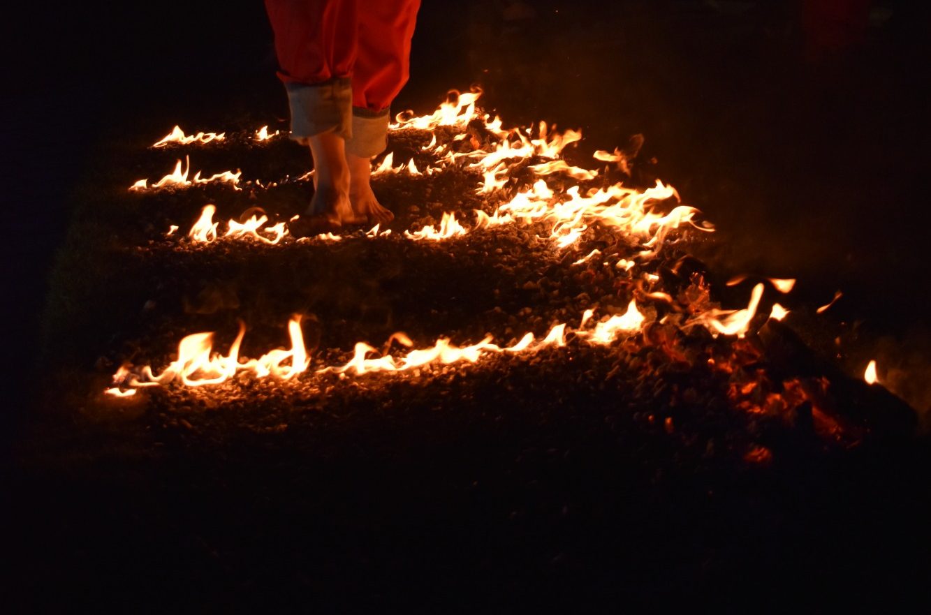 Feet on fire